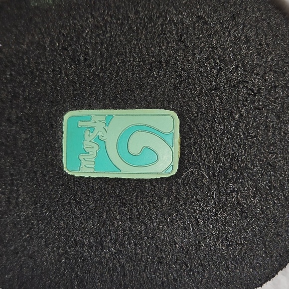 Teva Womens Olowahu Flip-Flop Black Teal Magenta Mush EVA Lightweight Vegan Sole - Picture 4 of 10